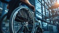 The Modern Wheelchair Design.AI generated image Royalty Free Stock Photo