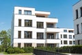 Modern white apartment houses in Berlin Royalty Free Stock Photo