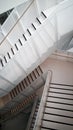 Modern white architectural staircase