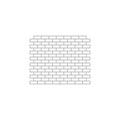 modern white brick icon,flat design,vector illustration Royalty Free Stock Photo