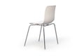 Modern white chair. Chrome base. 3d render Royalty Free Stock Photo
