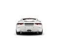 Modern white concept sports car - back view Royalty Free Stock Photo