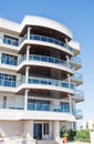 Tropical Condo Building with Balconies Royalty Free Stock Photo