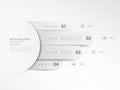 Modern white design banners template infographic Royalty Free Stock Photo