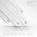 Modern white design banners template infographic Royalty Free Stock Photo