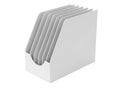 Modern white document organizer with multiple slots Royalty Free Stock Photo