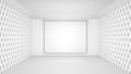Modern White Interior Design. 3d Abstract Background