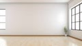 Modern white minimalist interior wall with door Royalty Free Stock Photo