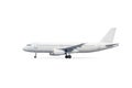 Modern white passenger airliner isolated Royalty Free Stock Photo