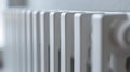 AI generated Modern White Radiator CloseUp with Soft Focus Background Royalty Free Stock Photo