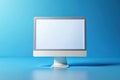Modern White Screen on a Clean Blue Gradient A Versatile Background for Website Design Wireframes and Digital Projects