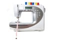 Modern white sewing machine