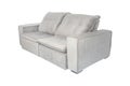 modern Grey suede velve couch sofa isolated