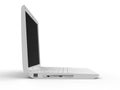 Modern white template laptop - side view