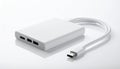 Modern White USB-C Multiport Adapter Hub Royalty Free Stock Photo