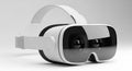 Modern White Virtual Reality Headset on Clean Background Royalty Free Stock Photo