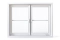 Modern White Window Frame Isolated on White Background Royalty Free Stock Photo