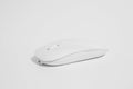 Modern White wireless computer mouse isolated on white background Royalty Free Stock Photo