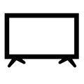 Modern Widescreen 4k TV icon with stand