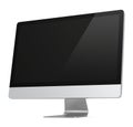 Modern Widescreen Lcd Monitor Royalty Free Stock Photo