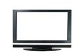 Modern widescreen lcd tv monitor isolated