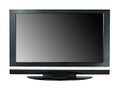 Modern widescreen lcd tv monitor isolated