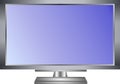 Modern widescreen tv lcd monitor illustration Royalty Free Stock Photo