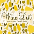 Modern wine list with a retro touch