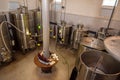 Modern winery with wine vats