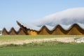 The modern winery of Ysios in Laguardia, Basque Country, Spain