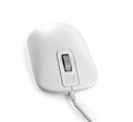 Modern wired optical mouse isolated Royalty Free Stock Photo