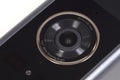 Modern wireless camera doorbel, on white background Royalty Free Stock Photo