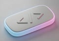 Modern wireless charging pad with subtle led glow featuring a minimalist digital display Royalty Free Stock Photo