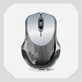 Modern Wireless Computer Mouse Vector Illustration Royalty Free Stock Photo