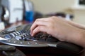 Modern Wireless Keyboard Royalty Free Stock Photo