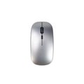 Modern wireless mouse silver color on white background. with clipping paths Royalty Free Stock Photo