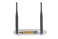 Modern wireless router with antenna Royalty Free Stock Photo