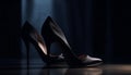 Modern women luxury high heel shoes exude elegance and glamour generated by AI