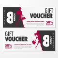 Modern WomenÃ¢â¬â¢s Day Gift Voucher for Your Store or Fashion Business