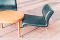 Modern wood chair Royalty Free Stock Photo