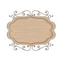 Modern wood classic sign vector deisgn