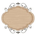 Modern wood classic sign vector design