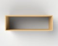 Modern Wooden Book Shelf on the Wall Royalty Free Stock Photo