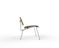 Modern Wooden Chair Side View Royalty Free Stock Photo