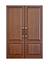 Modern wooden door Royalty Free Stock Photo