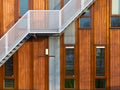 Modern wooden facade Royalty Free Stock Photo