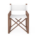 Modern Wooden Folding Director or Garden Chair. 3d Rendering