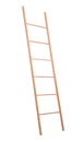 Modern wooden ladder isolated. Construction tool Royalty Free Stock Photo