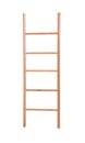 Modern wooden ladder isolated. Construction tool Royalty Free Stock Photo