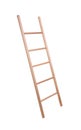 Modern wooden ladder isolated. Construction tool Royalty Free Stock Photo